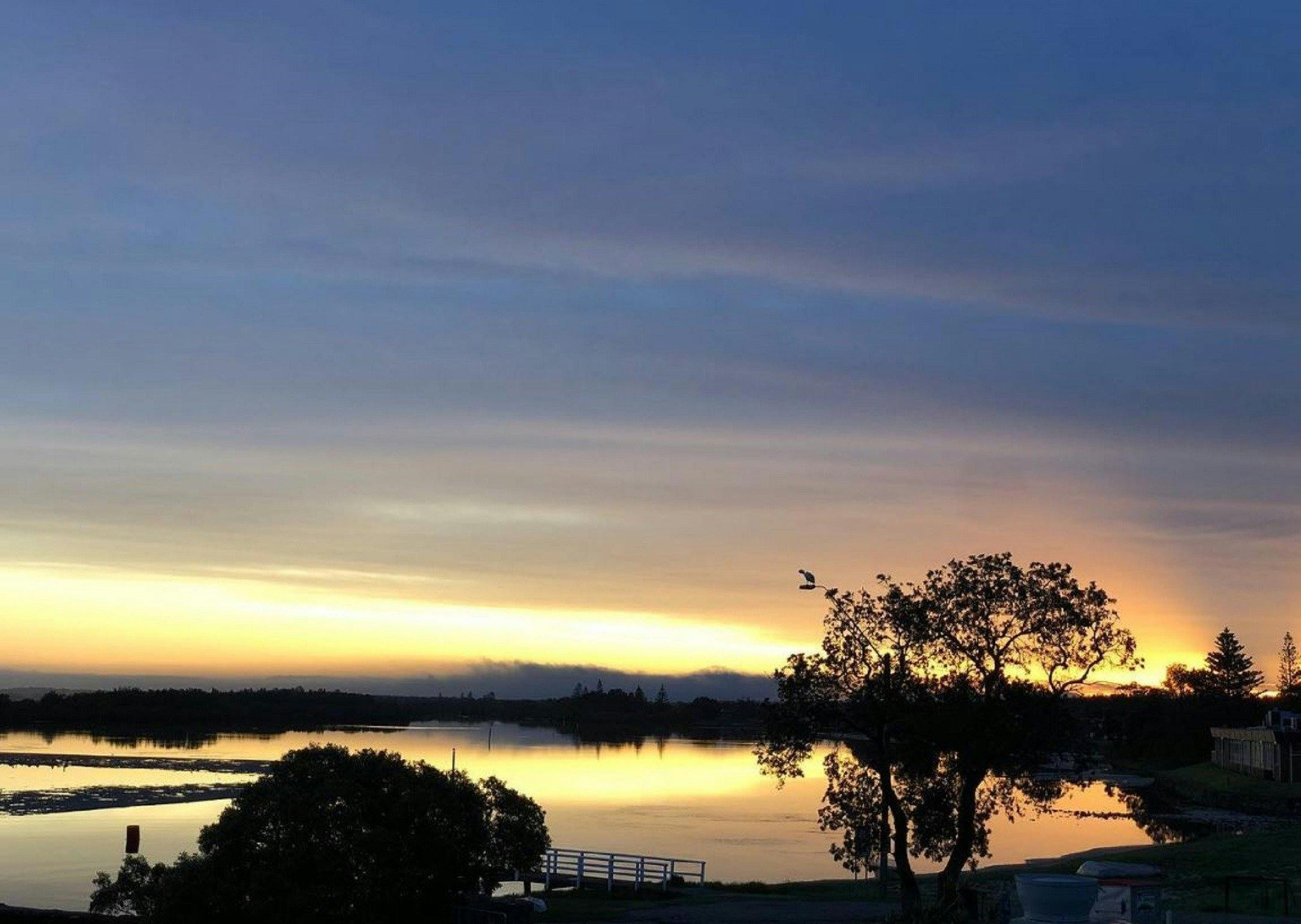 室外甲板的景色