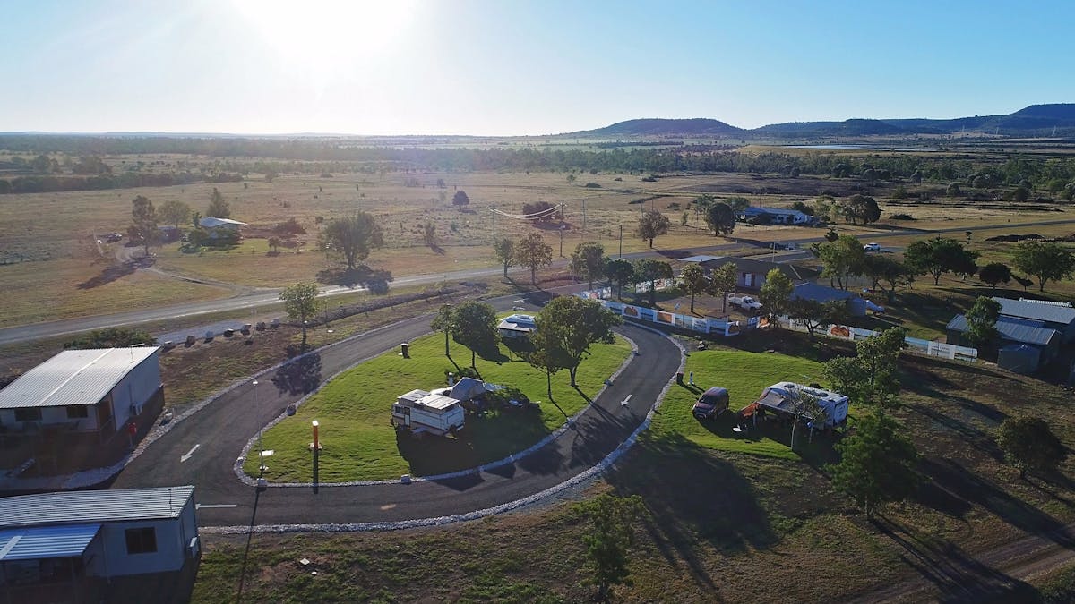 Camping and Caravan Area from above