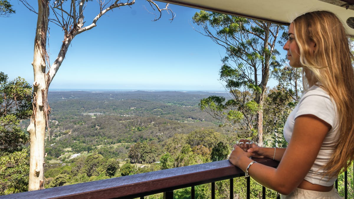 Panoramic views from the balcony