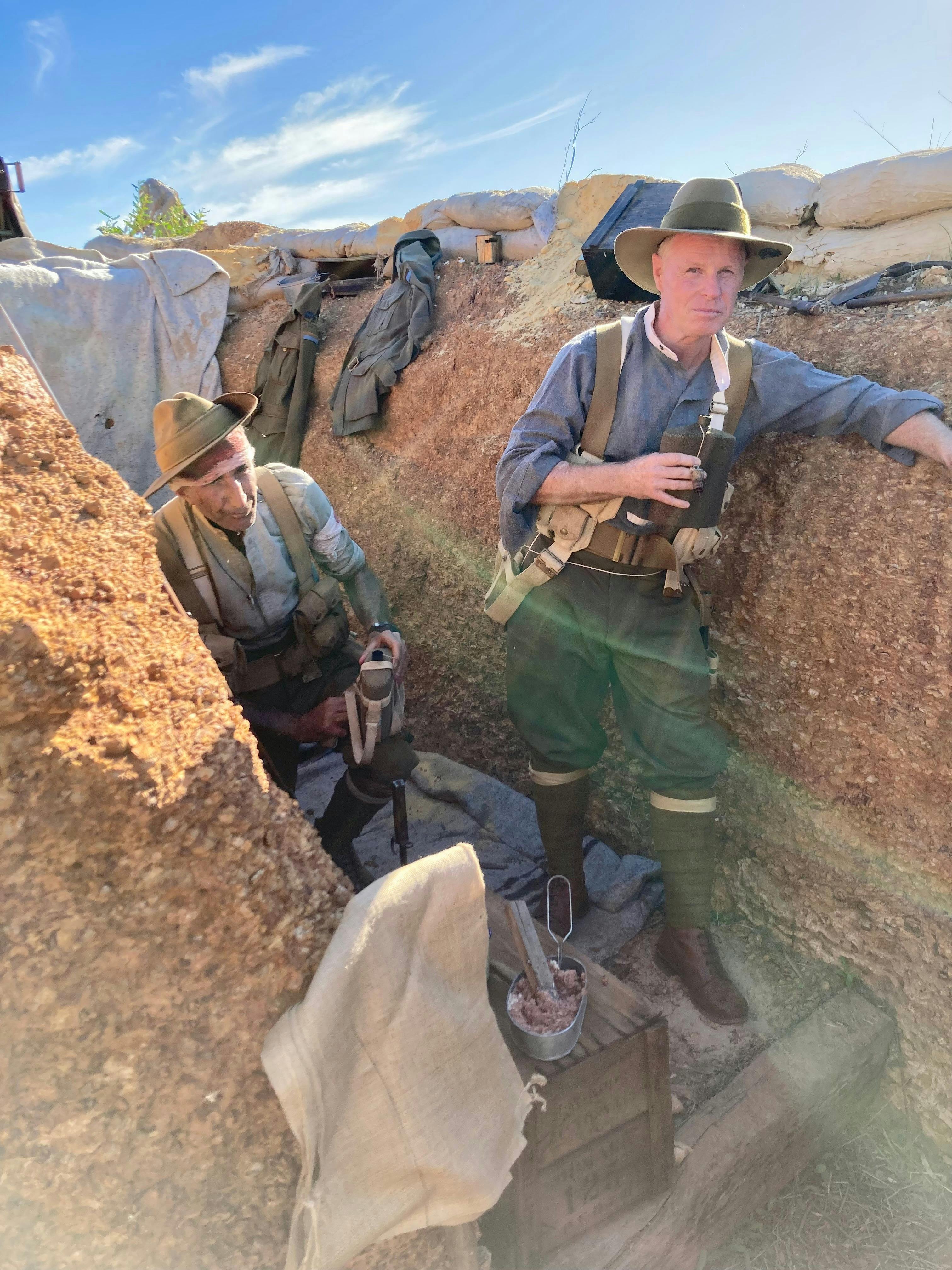 Experiencing what life was like on the frontline at Gallipoli Trench Project with New Leaf Connect