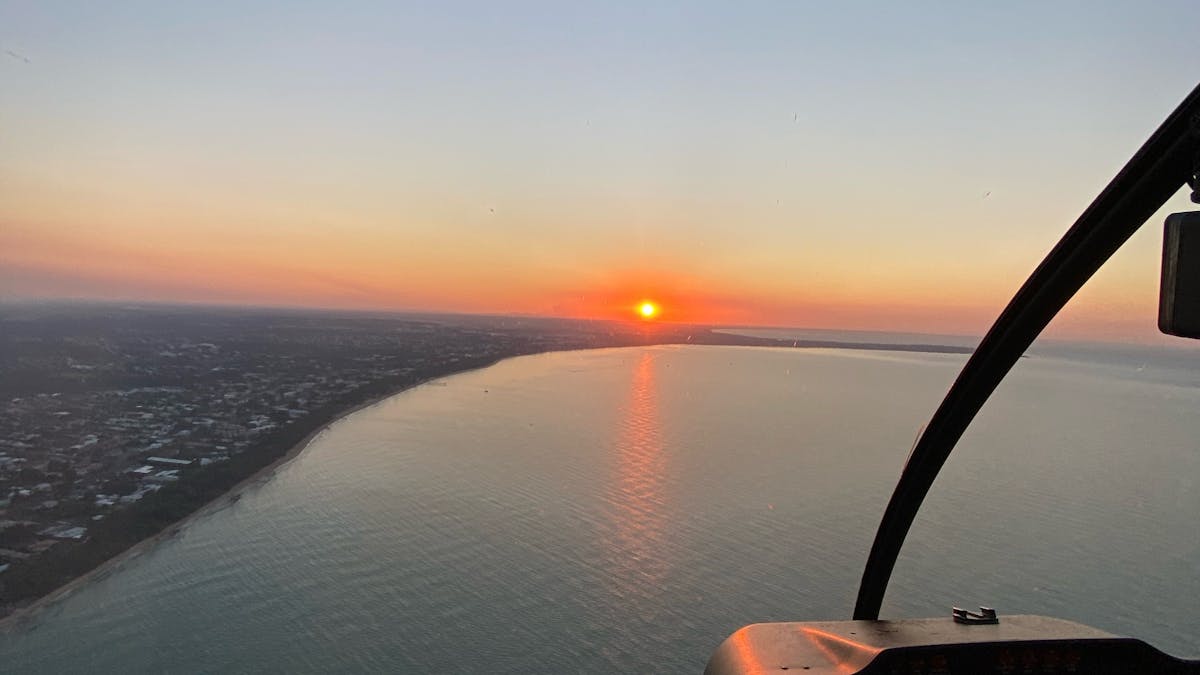 Helicopter Flight along Torquay Beach
