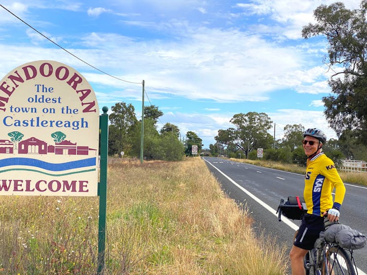 Cycling the CWC out of Dunedoo.