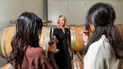 Visiting the winery at Maount Majura