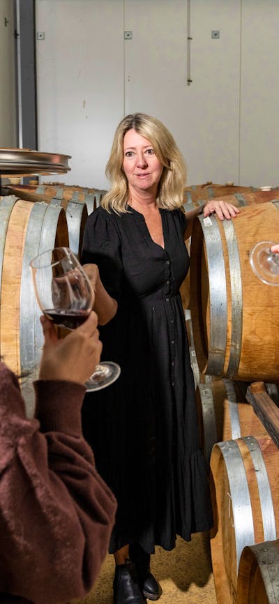 Visiting the winery at Maount Majura