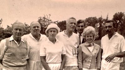 A group photography from 1968 featuring T Daly J Norris H Daly A Favreeaux V Howse E Taglietti