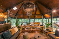 Daintree Ecolodge lounge area with reception and space for guests