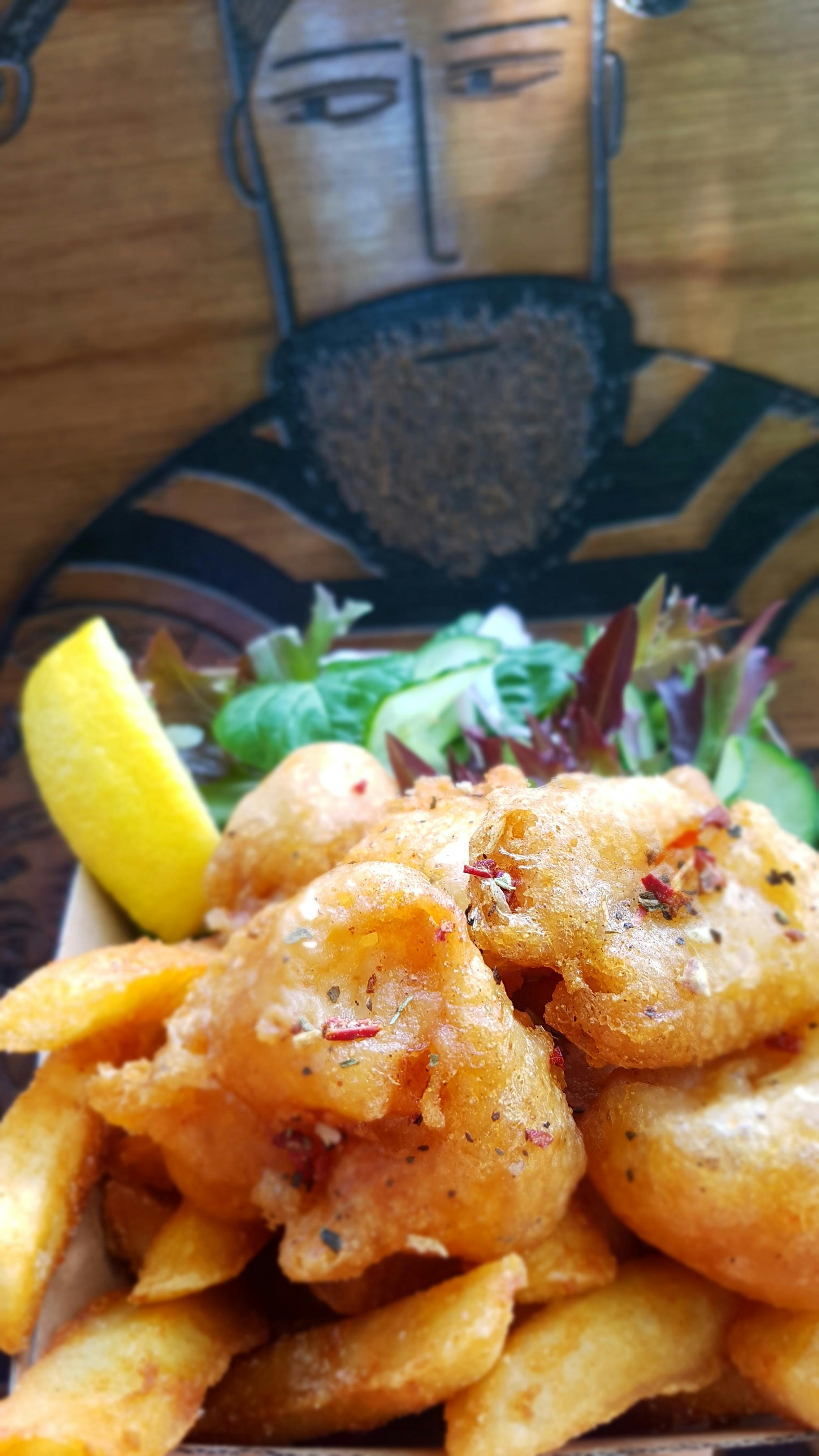 Tasmanian Ginseng Battered Scallops