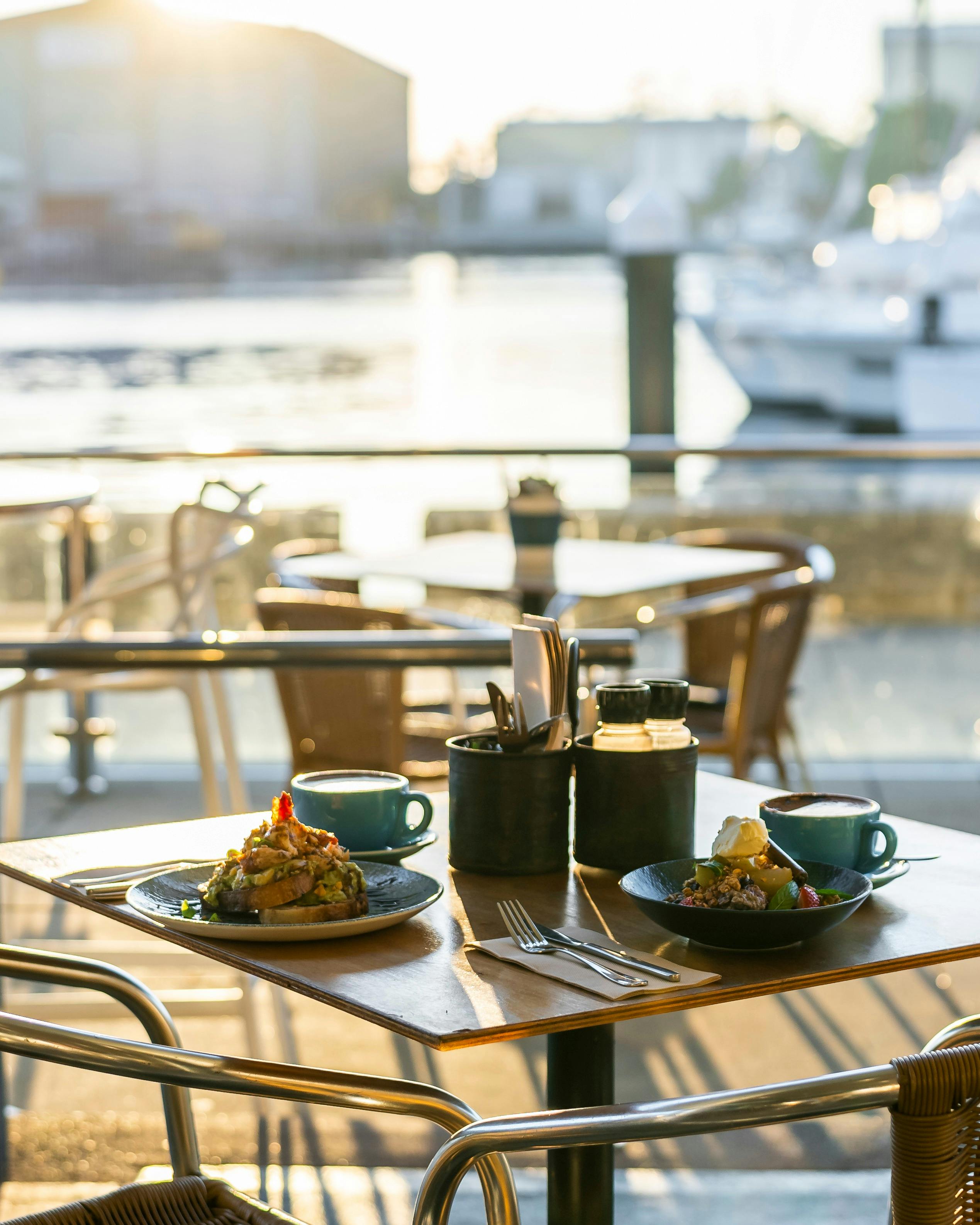 Food at the Wickham Boatshed