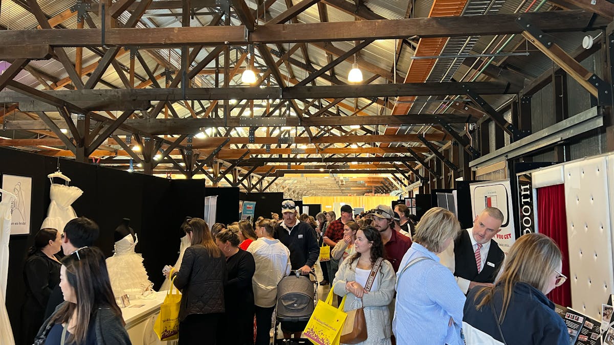 Attendees at Your Local Wedding Guide Toowoomba Expo at The Goods Shed.