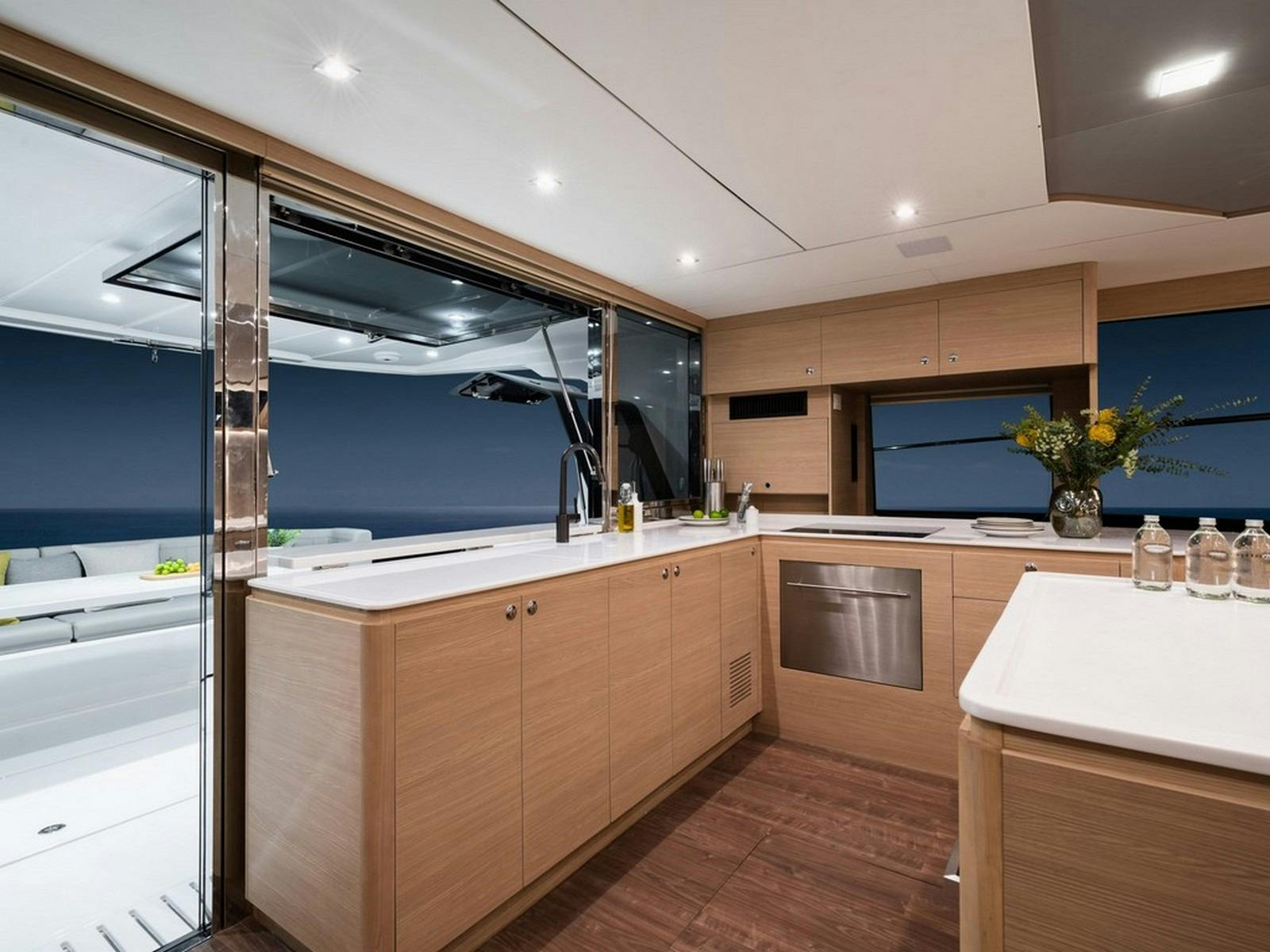 Aquila 54 - Galley and access to aft deck
