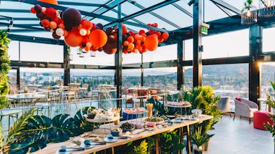 Rooftop bar and dining offering Panoramic Views