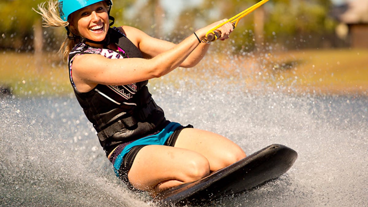 Kneeboarding at the Cairns Wake Park for beginners to advanced.