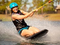 Kneeboarding at the Cairns Wake Park for beginners to advanced.