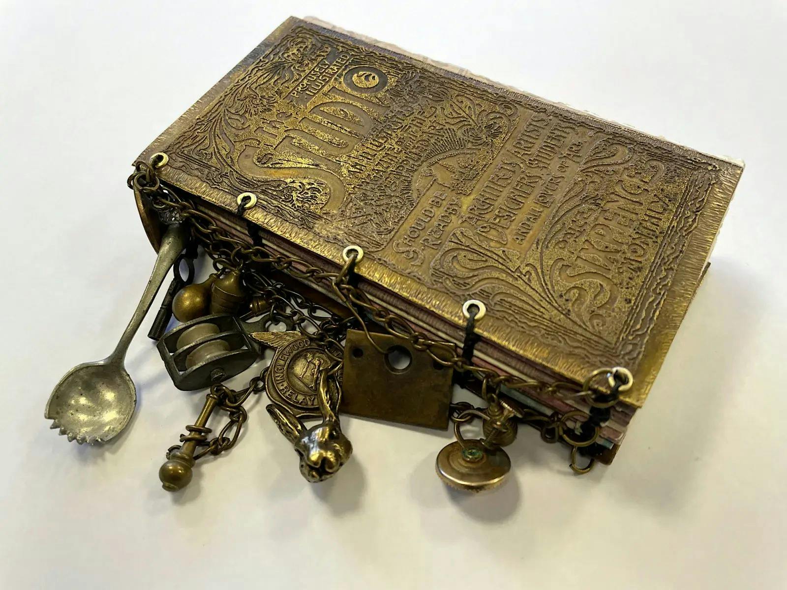 Metal bound book