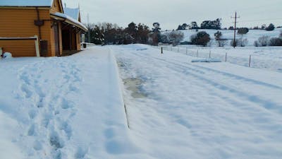 Crookwell Station In The Snow