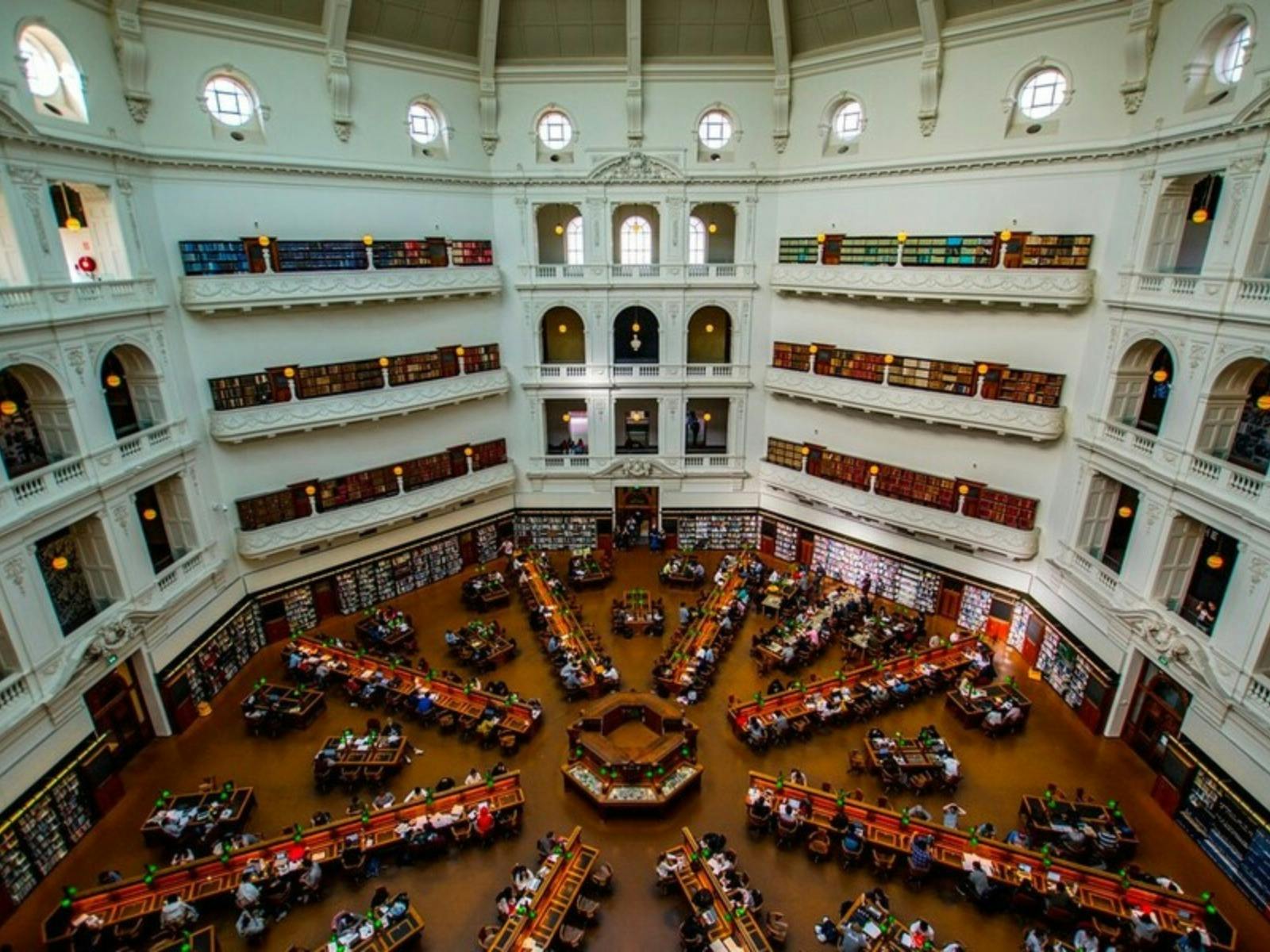 victoria state library - reading room