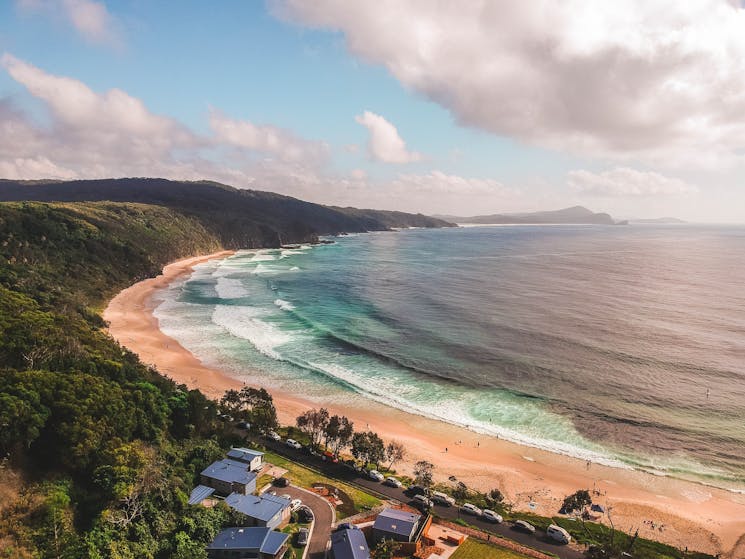 Aerial view of Seal Rocks