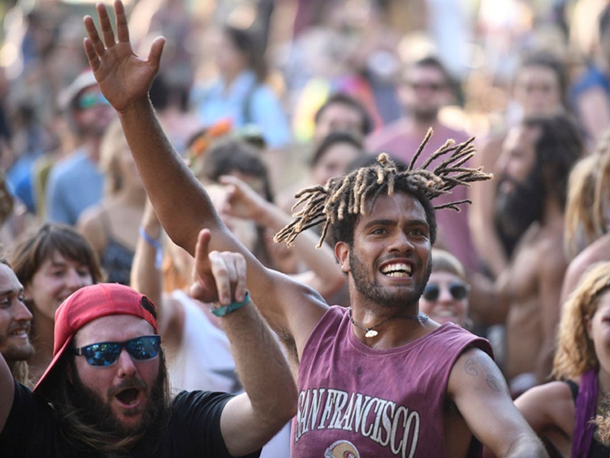 Festival Goers at Wallaby Creek 2021