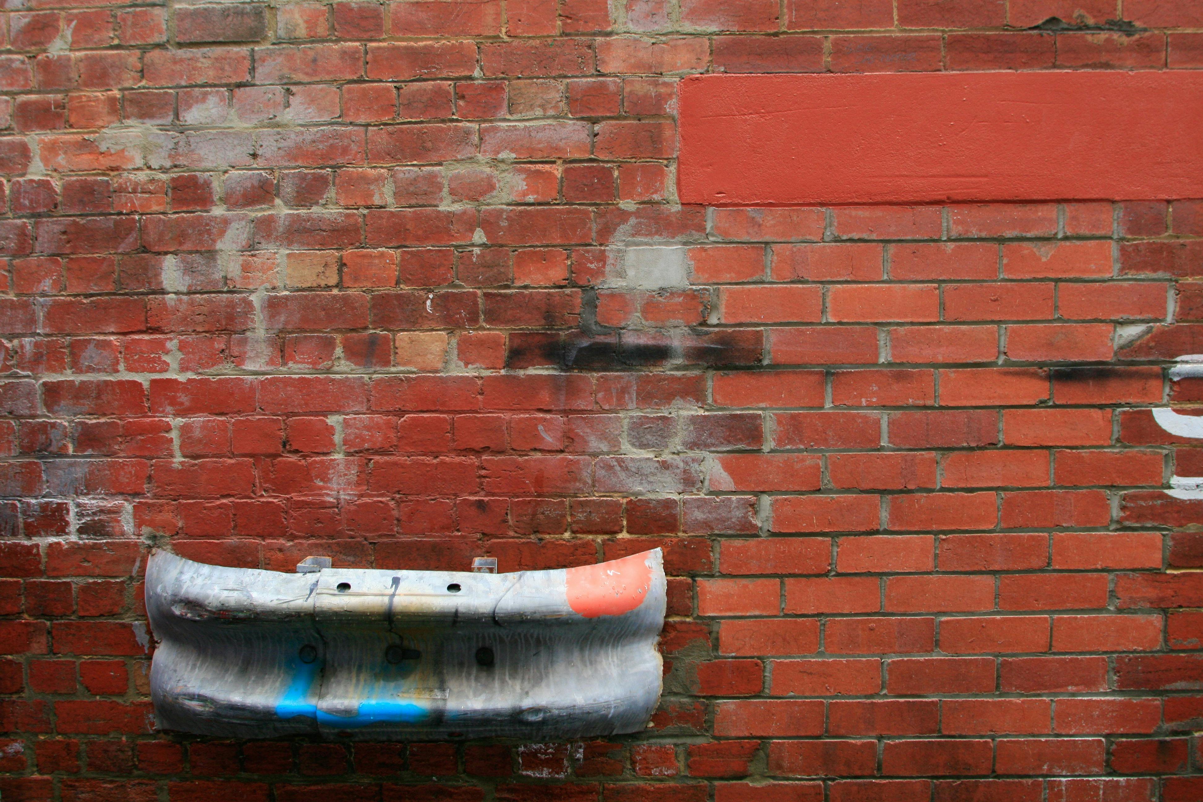 Old brick work protected by steel work