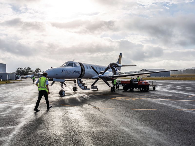 Sharp Airlines at King Island Airport