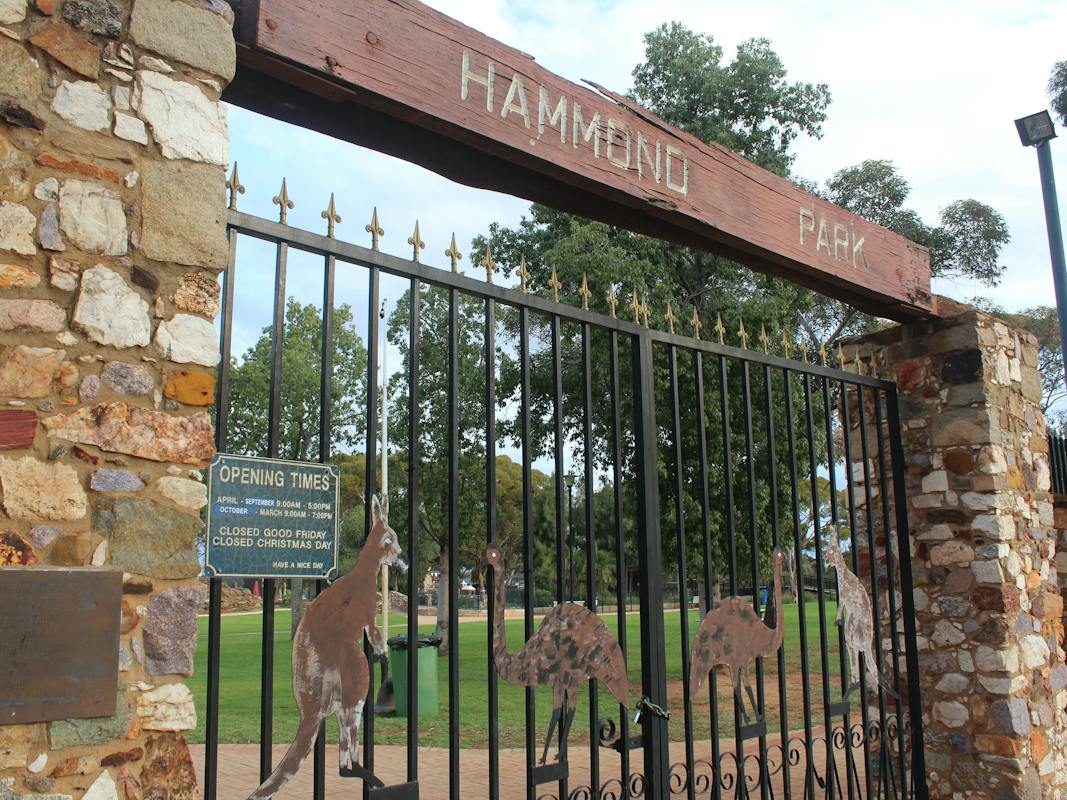 Entrance at Hammond Park