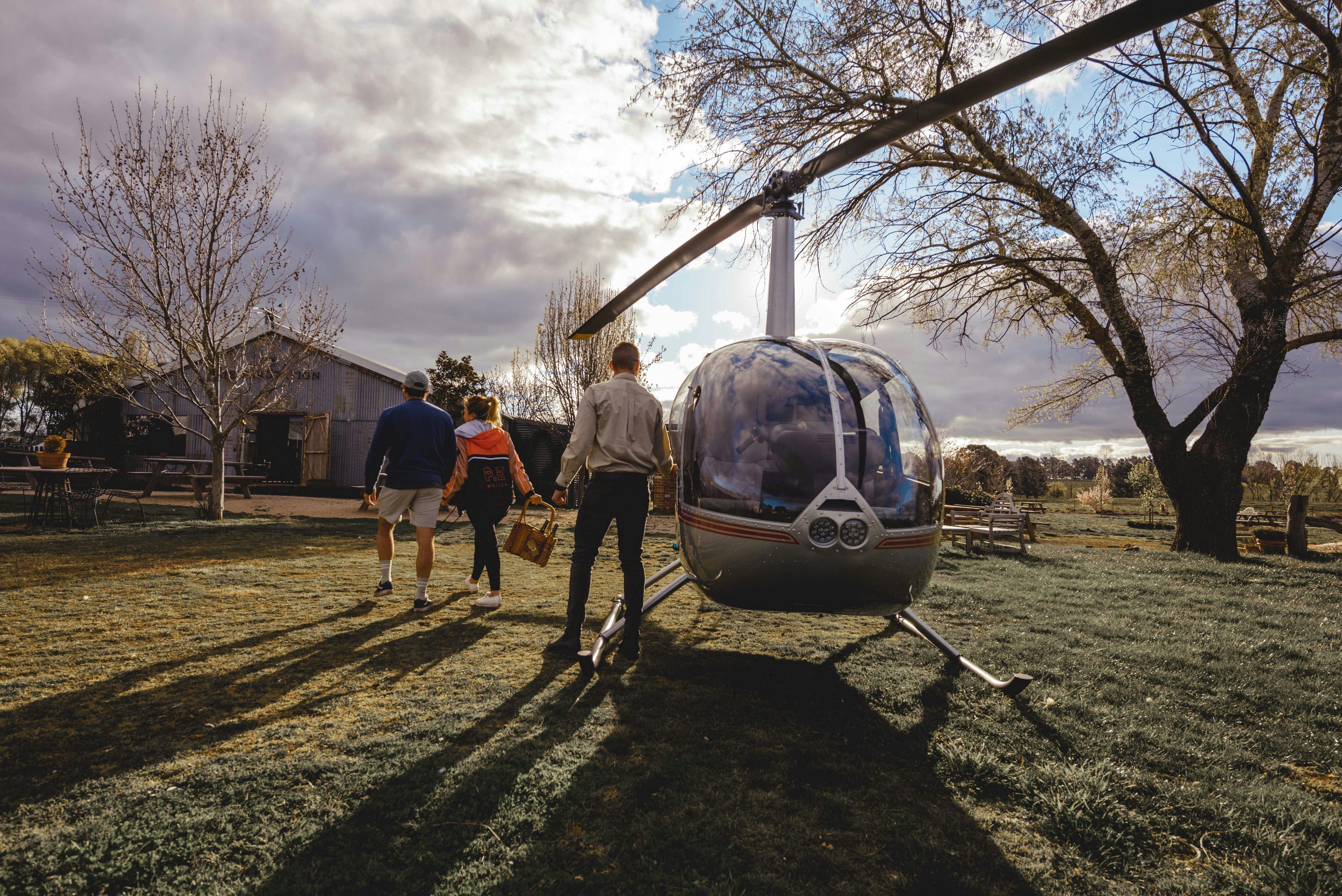 Heli-Tour & Tasting at Heifer Station