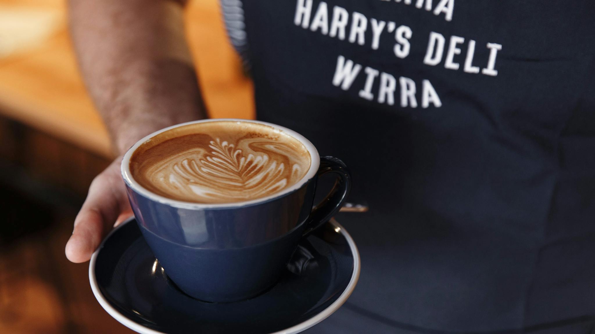 Coffee at Harry's Deli, Wirra Wirra