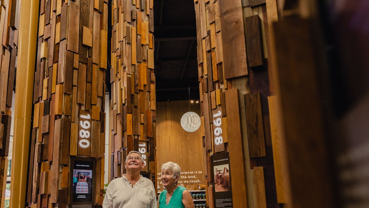 Wooden pillars