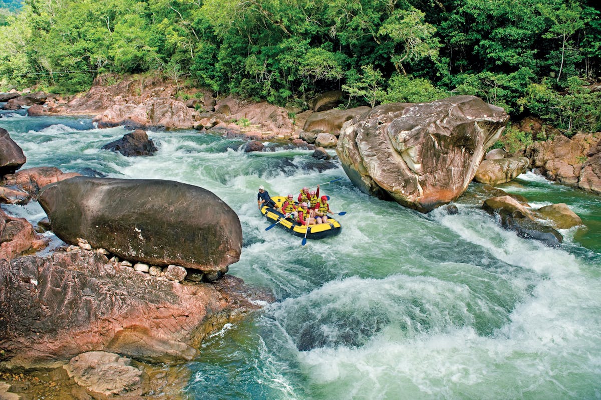 Raft through the spectacular Tully Gorge