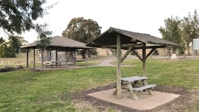 Picnic tables and public toilets