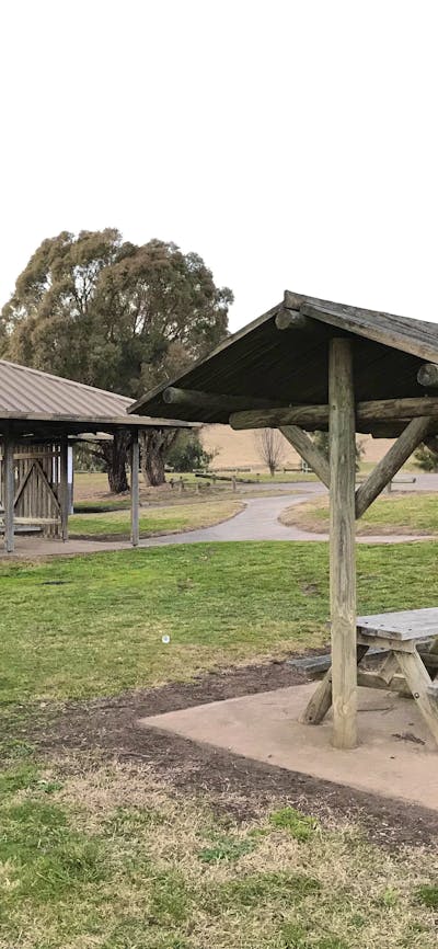 Picnic tables and public toilets