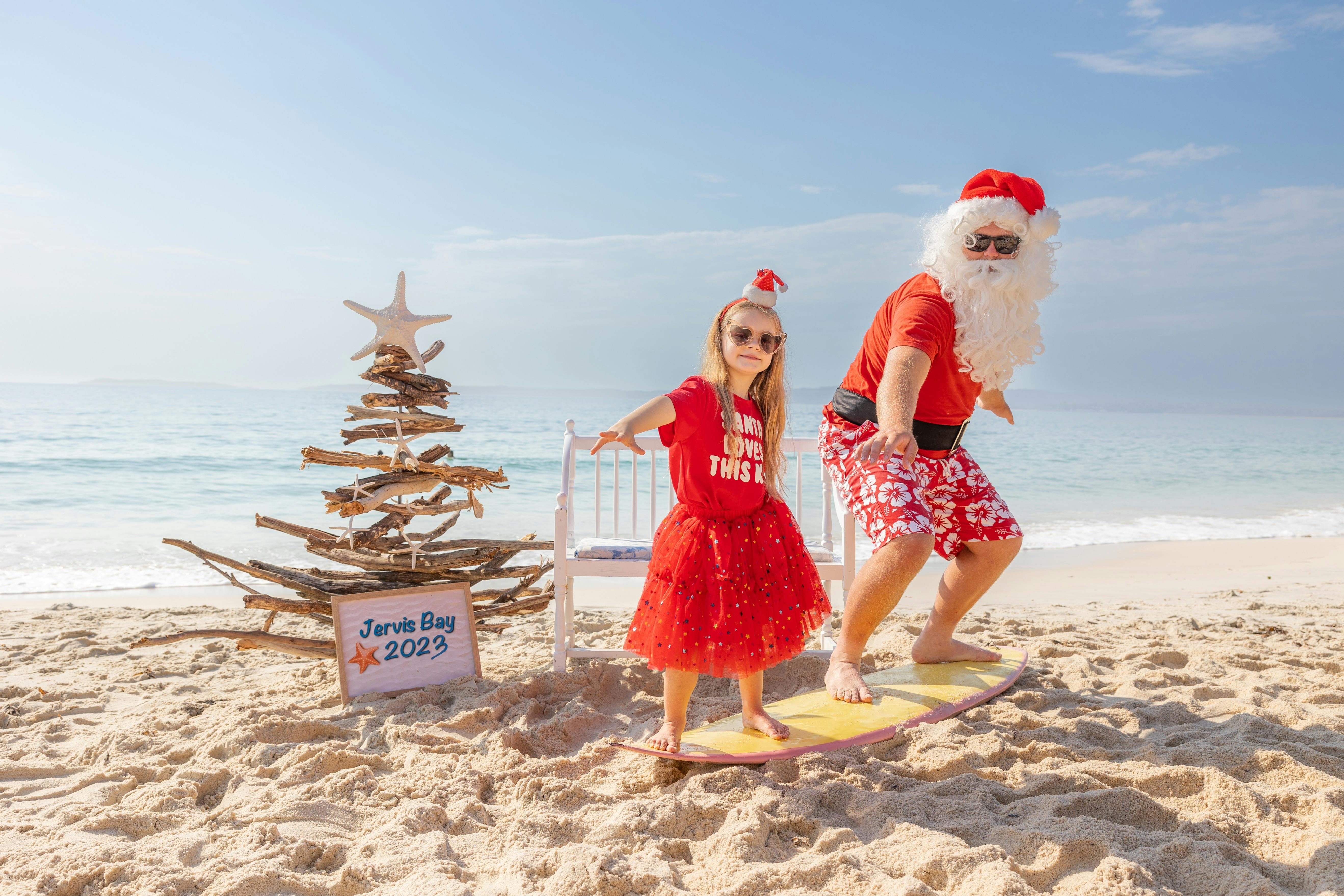 Santa on the Beach South Coast NSW
