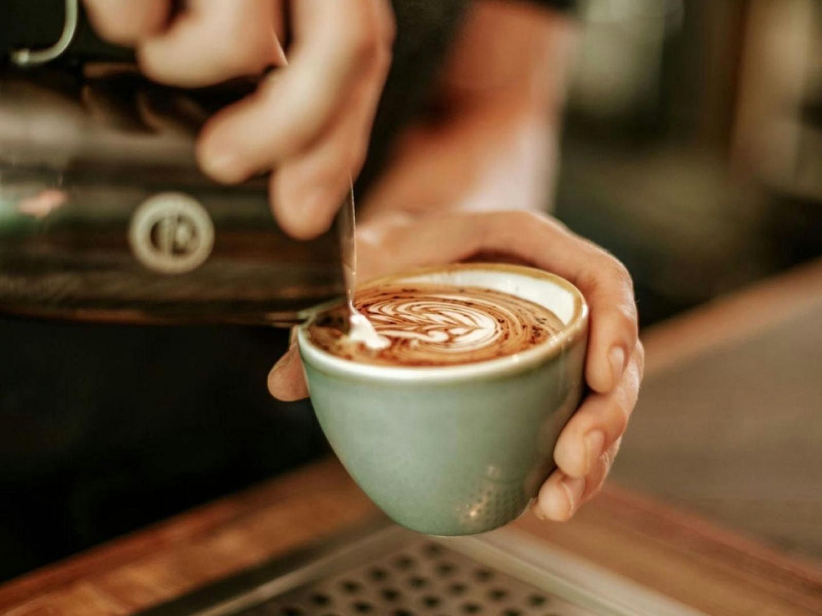 Coffee being poured at Coffee and Kitchen