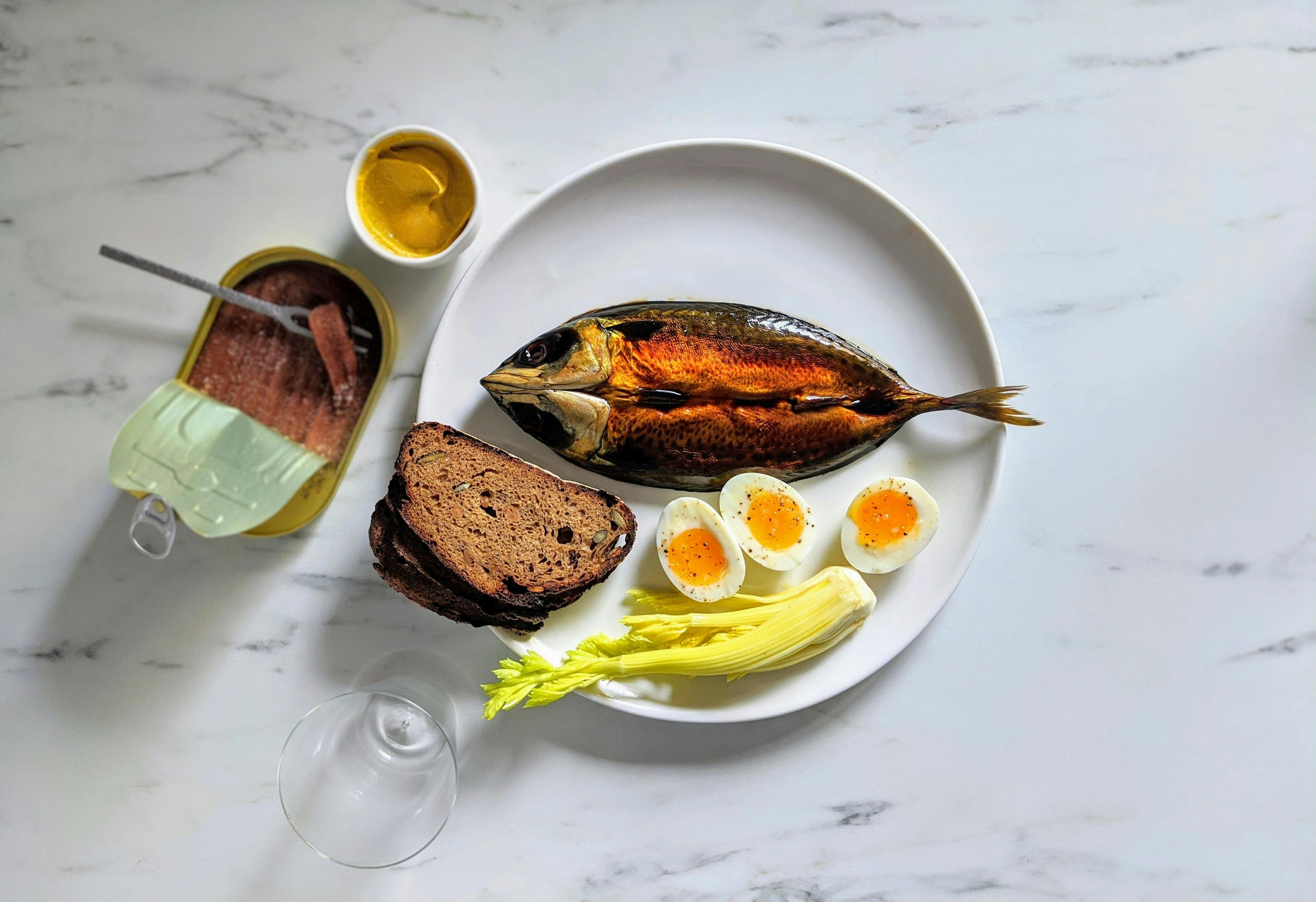 Hot Smoked Ulladulla Blue Mackerel & Condiments Brunch