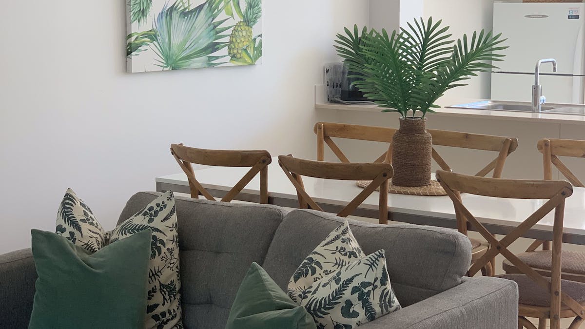 Dining area flows through to lounge and kitchen