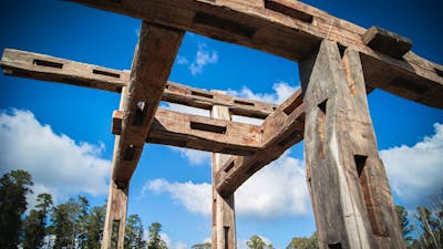 Scultpure in Pilot Hill Arboretum