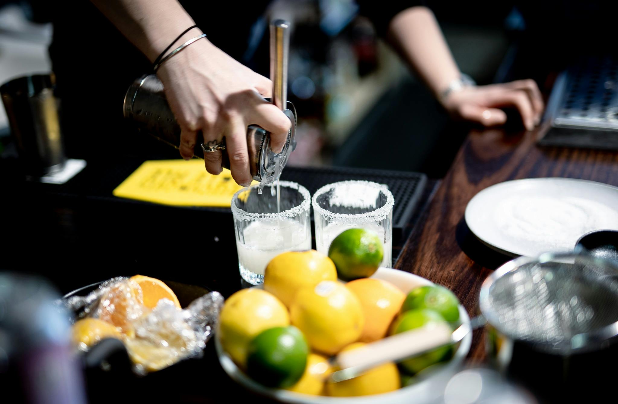 Making cocktails