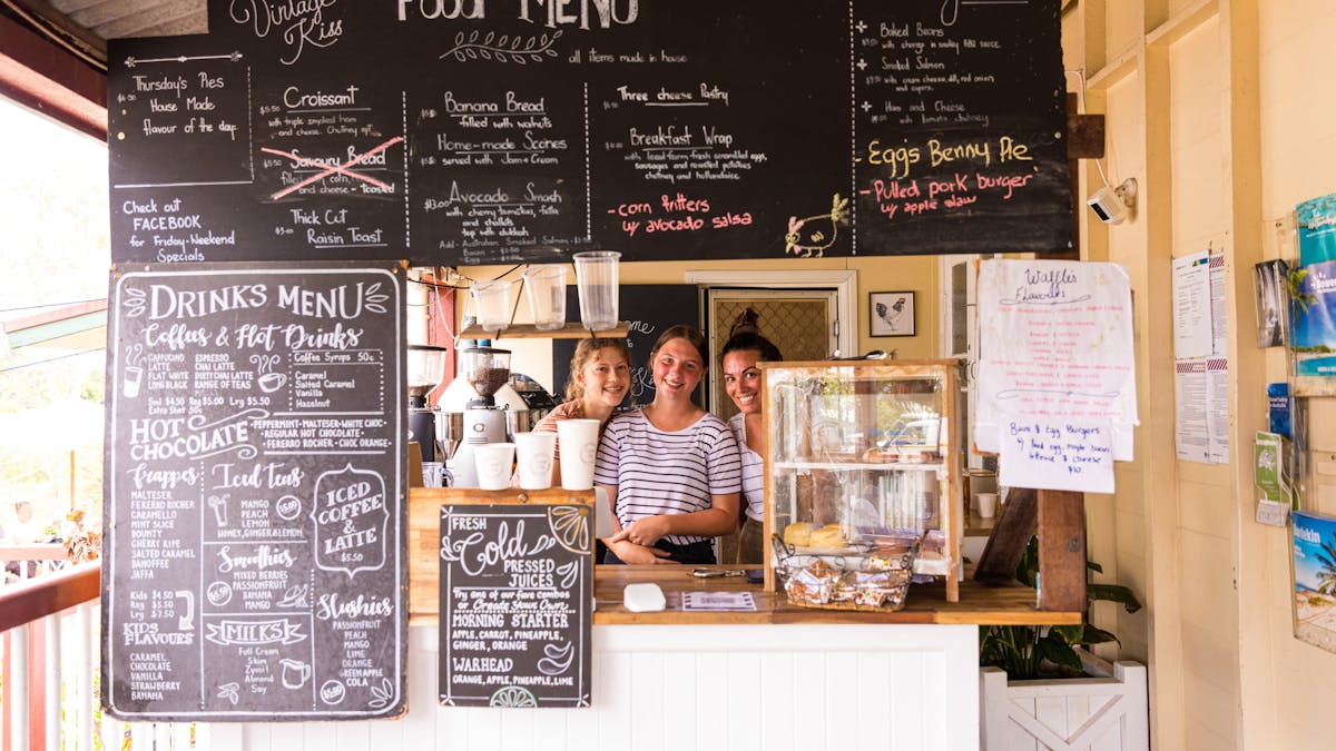 Provide a range of hot and cold drinks, meals and snacks.