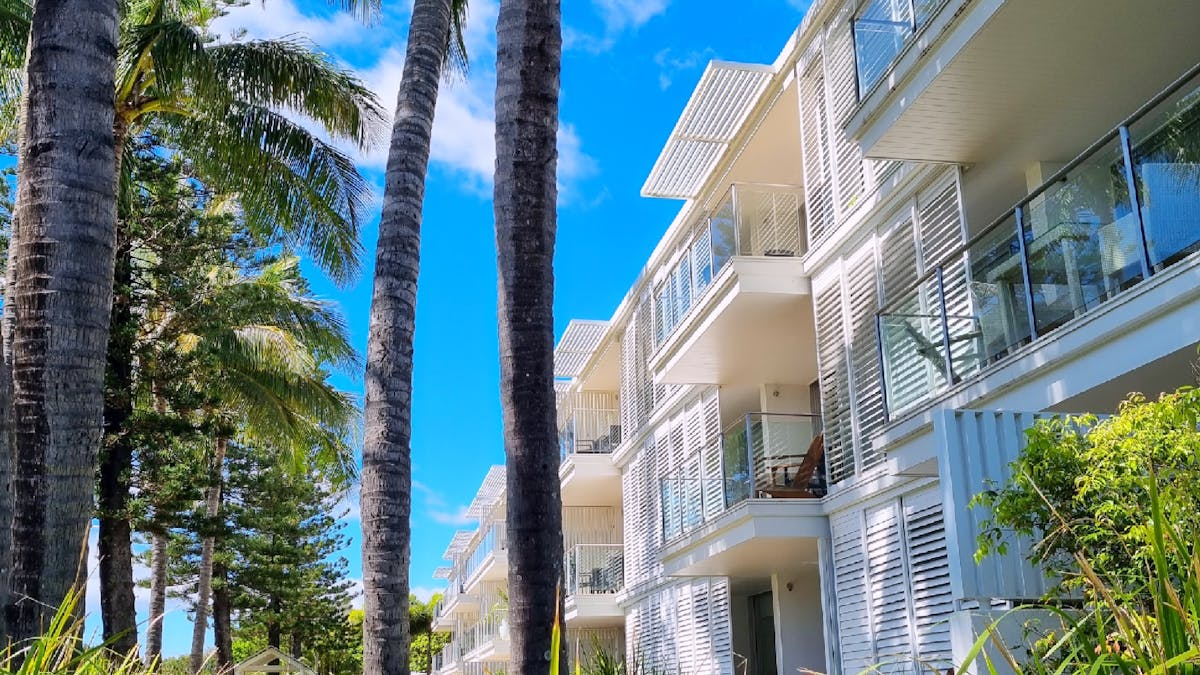 Ocean facing side of Resort