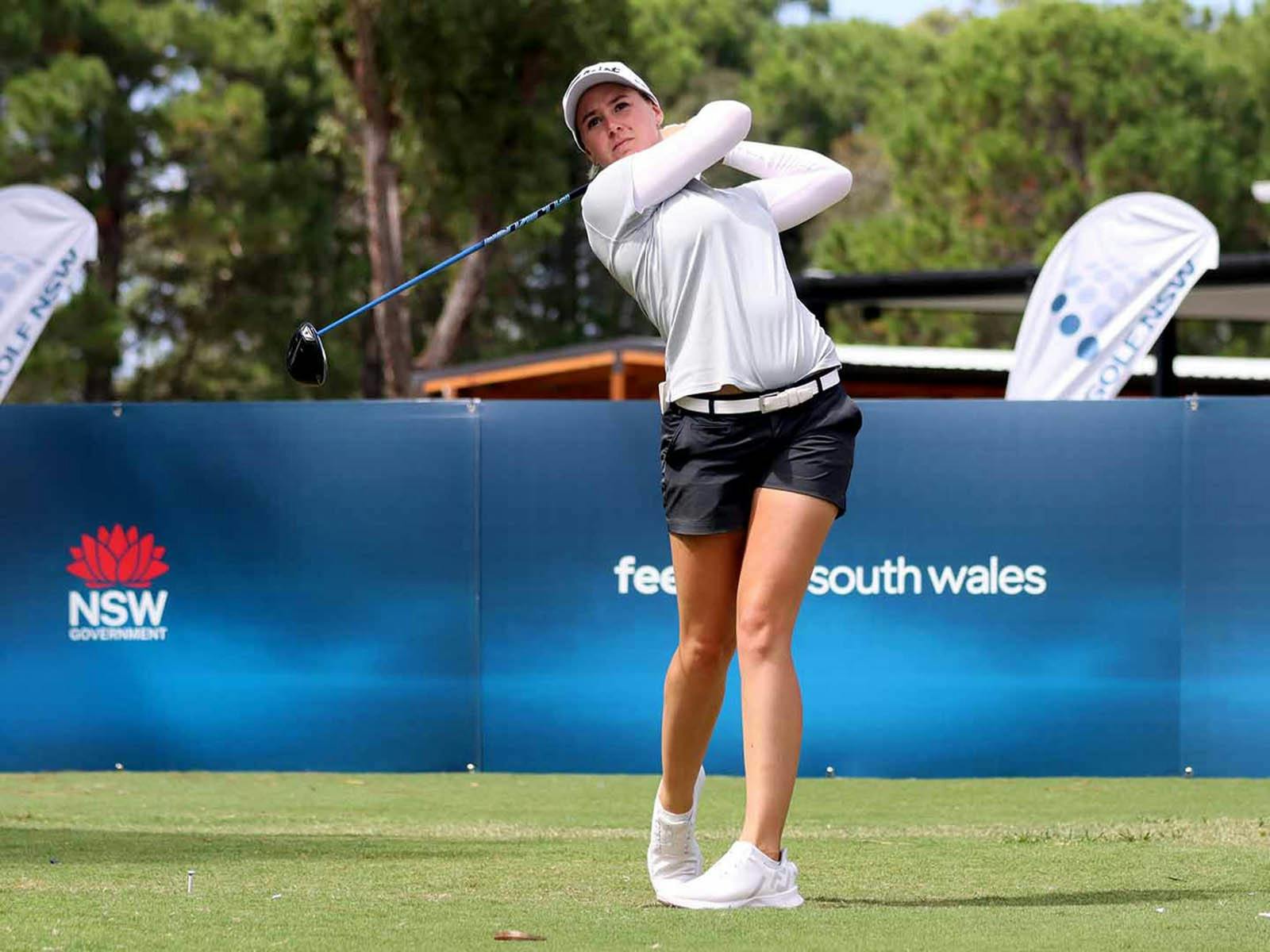 Come and watch Local Kelsey Bennett take on Australias best female golfers at Mollymook