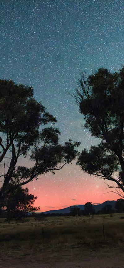 This shows the aurora at one of the sites where the workshop is conducted
