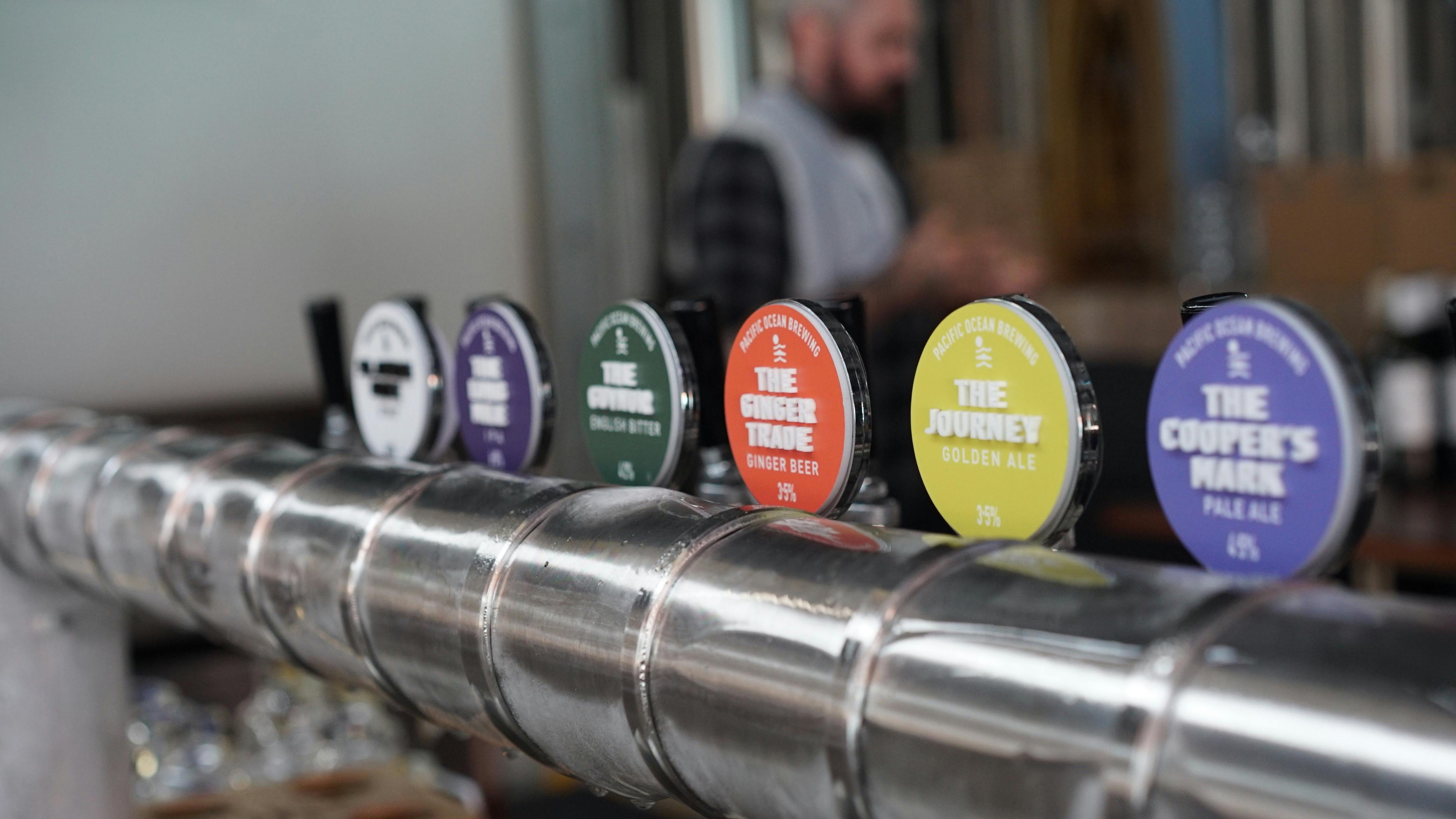 We offer a selection of twelve beers on tap, showcasing our full range of award-winning brews.