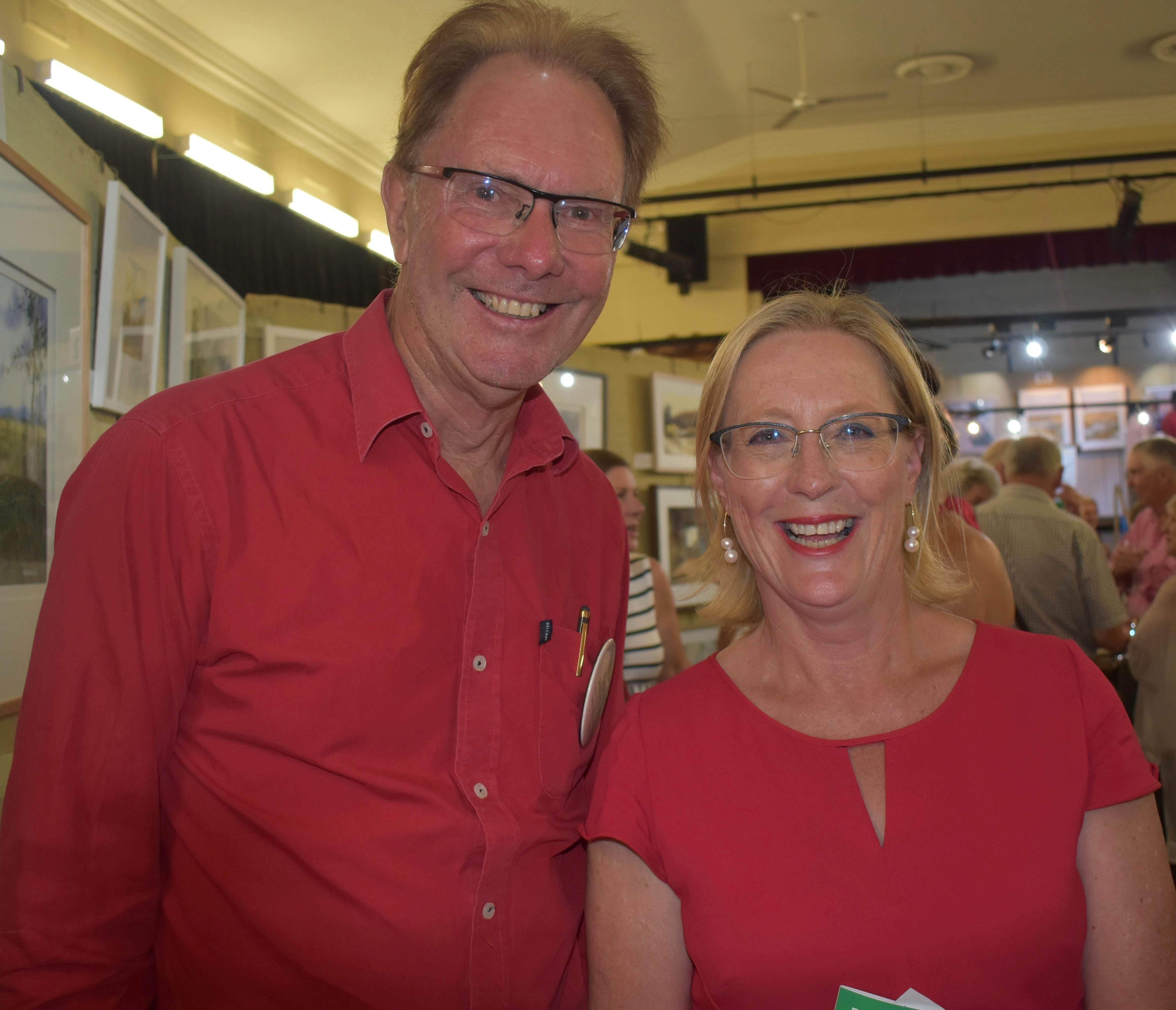 Opening night dressed in red