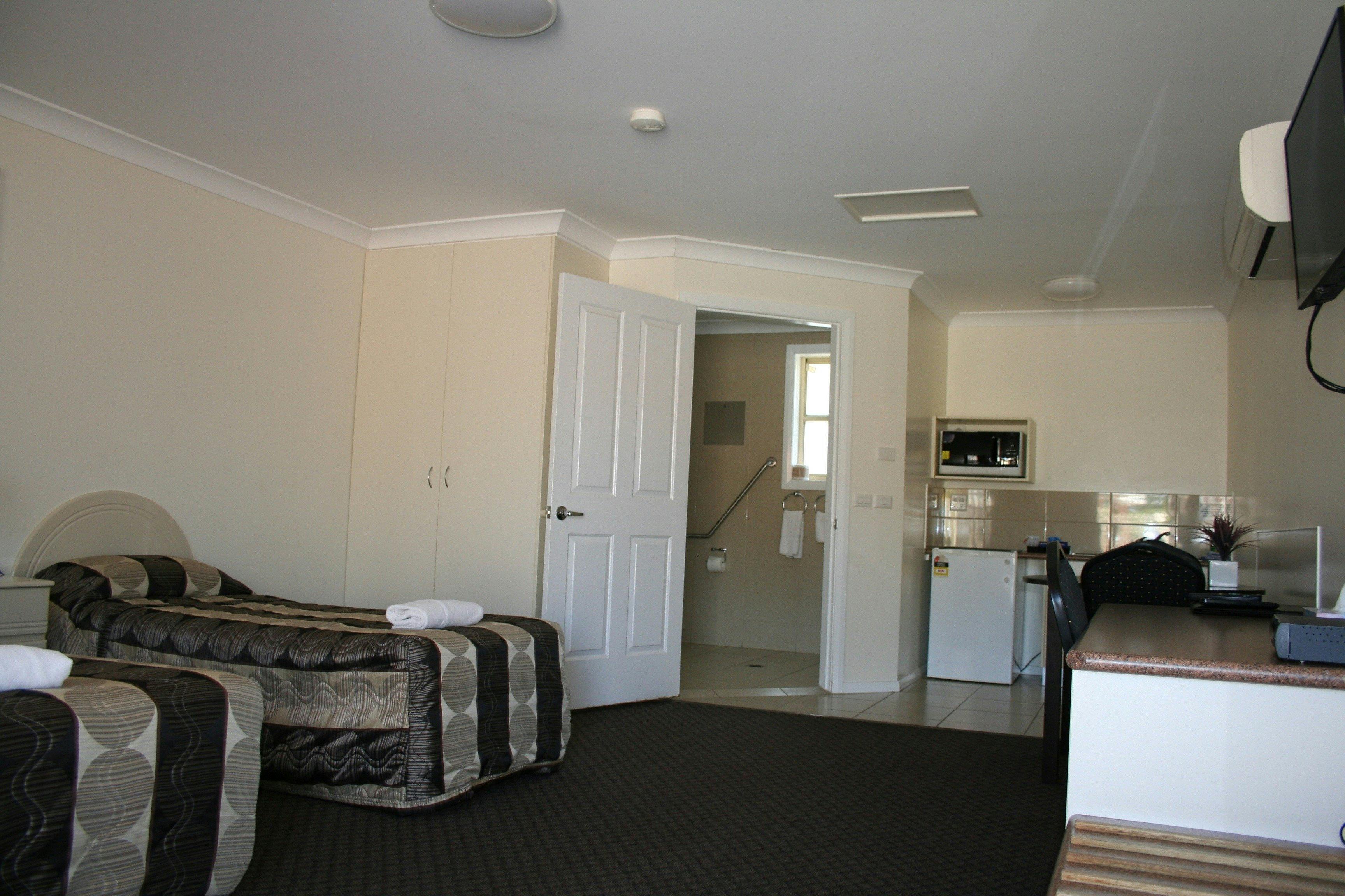 Room with disability bathroom