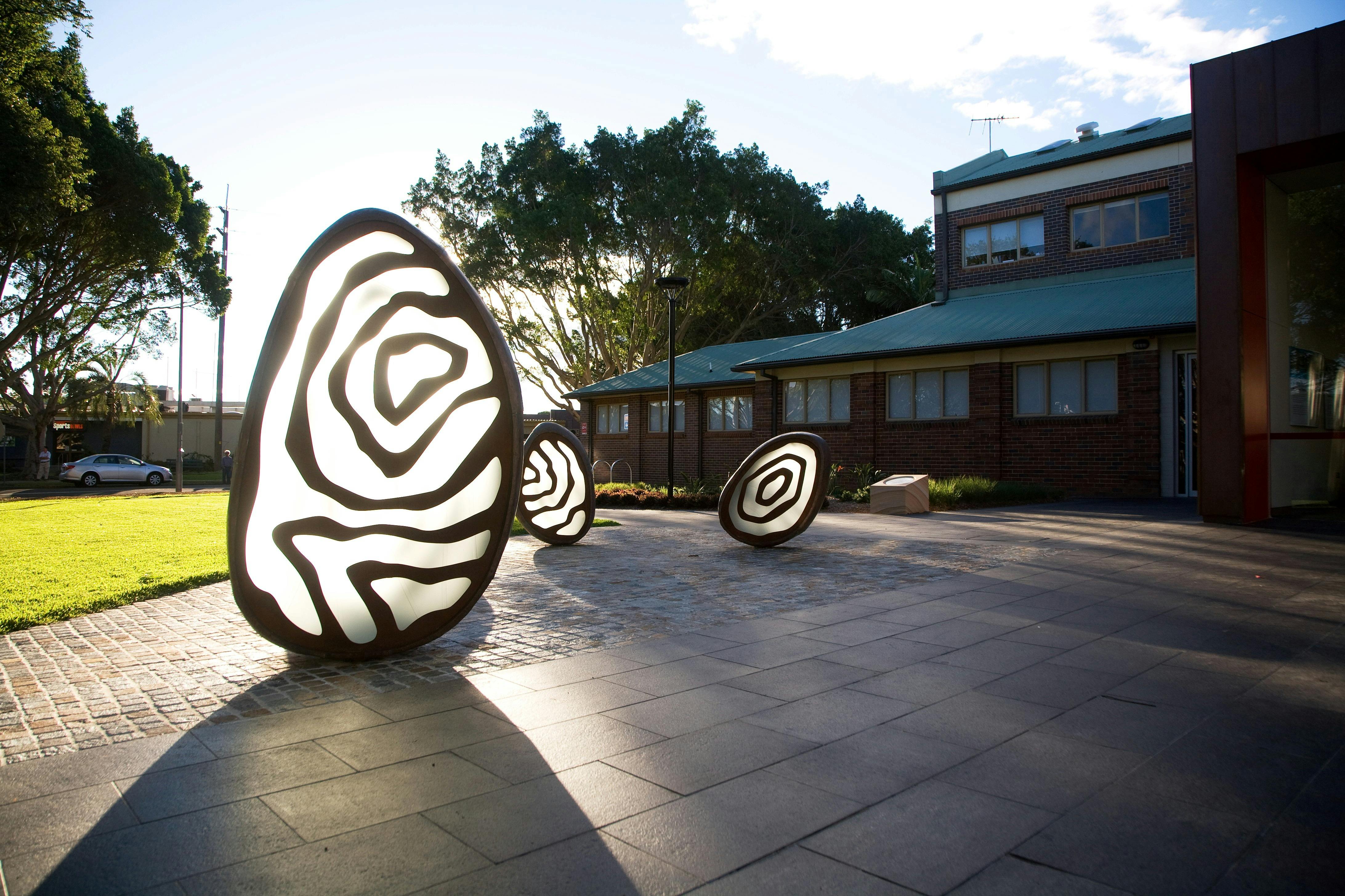 A photo of public artwork 'The Touchstones' by Jane Cavanough