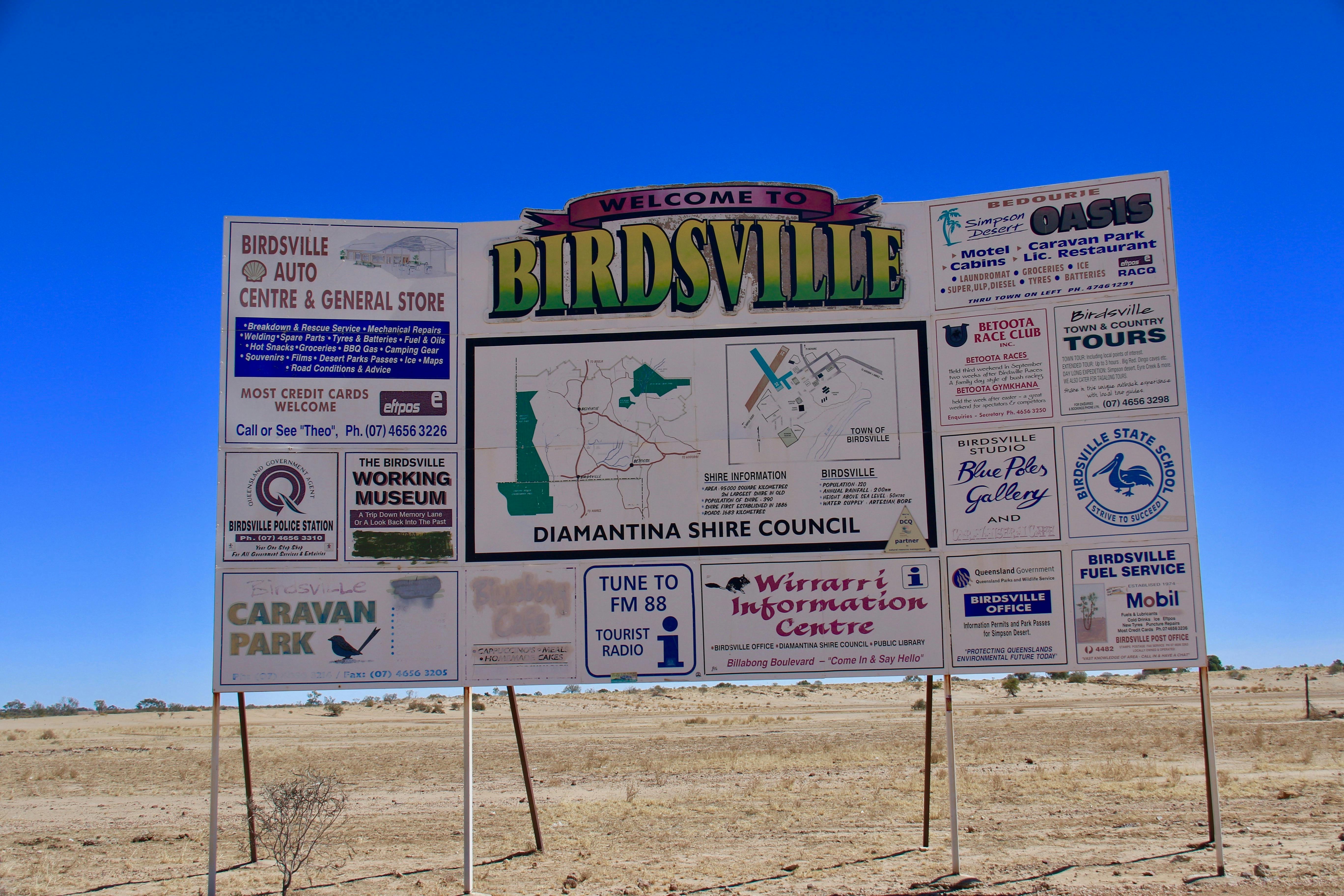 Renown Birdsville Sign