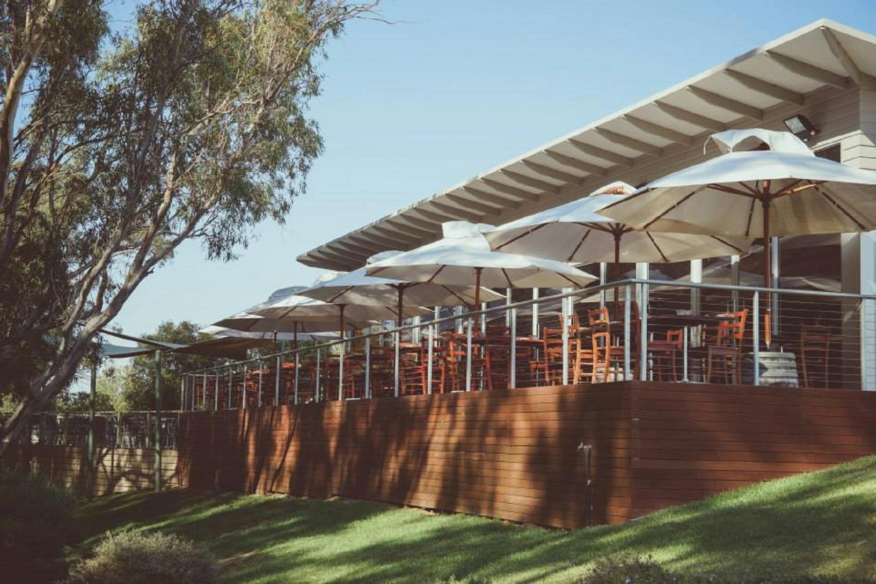 outdoor seating at winery