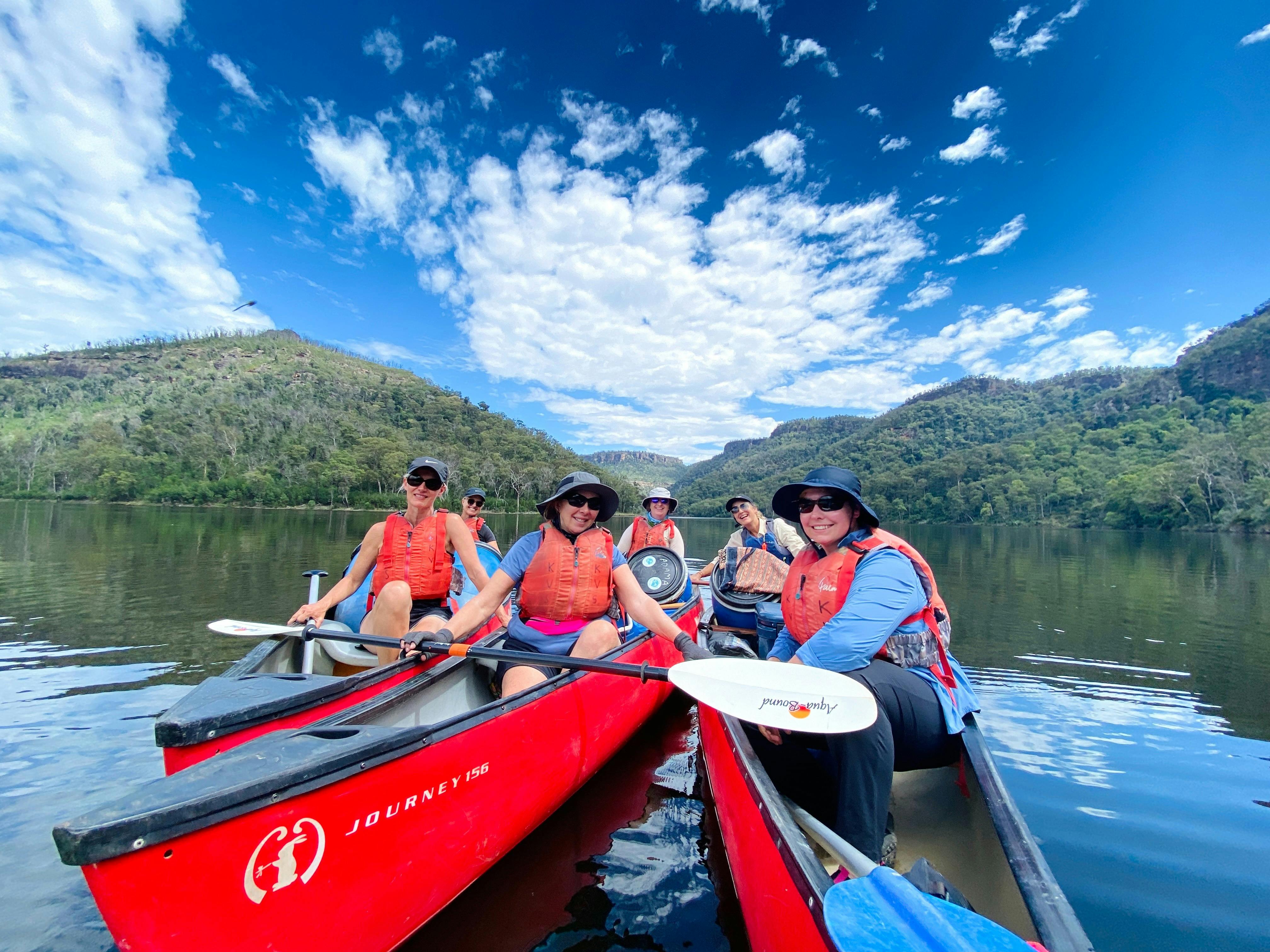 Canoeing Shoalhaven Gorge