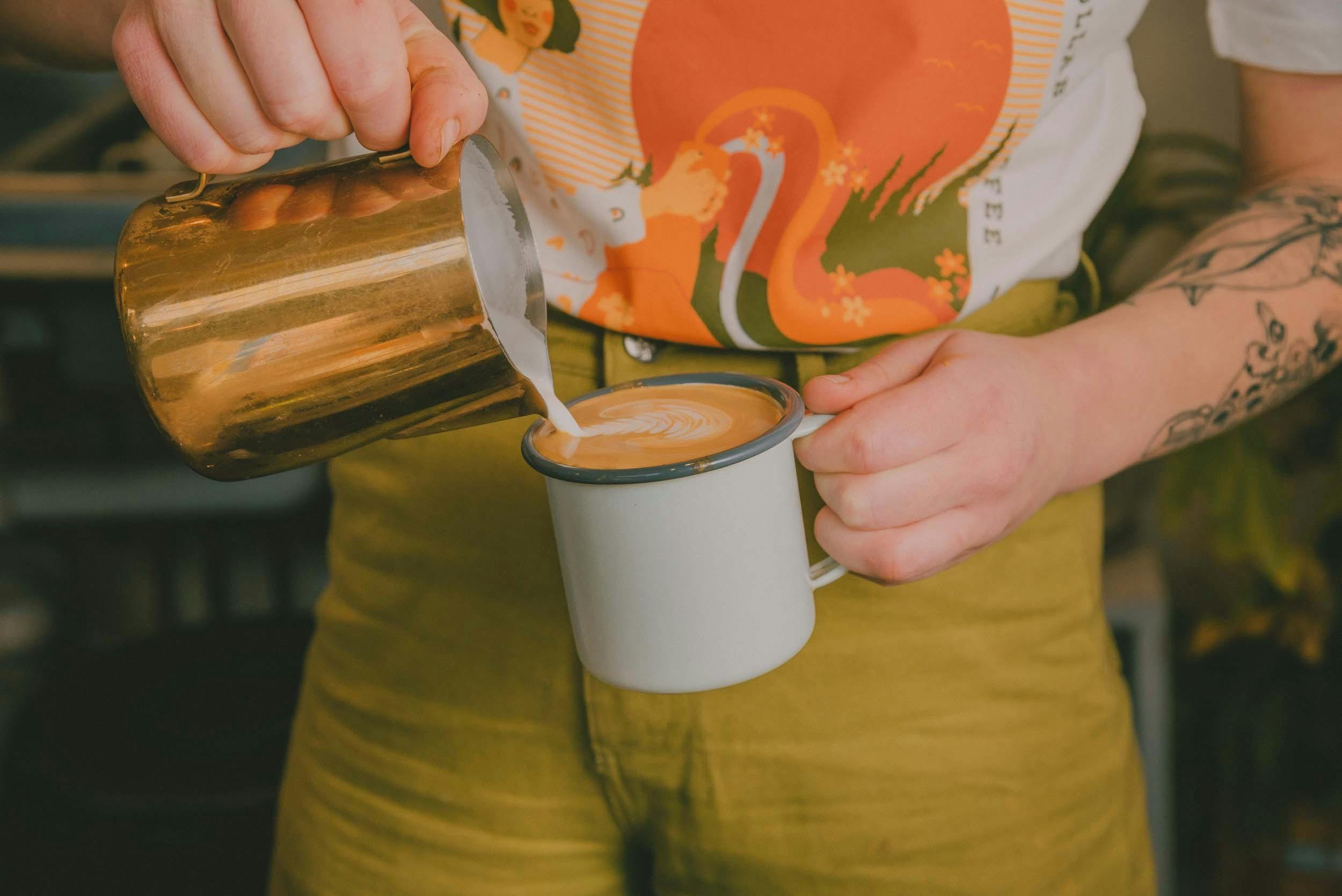 Kaffee auf dem Campingplatz