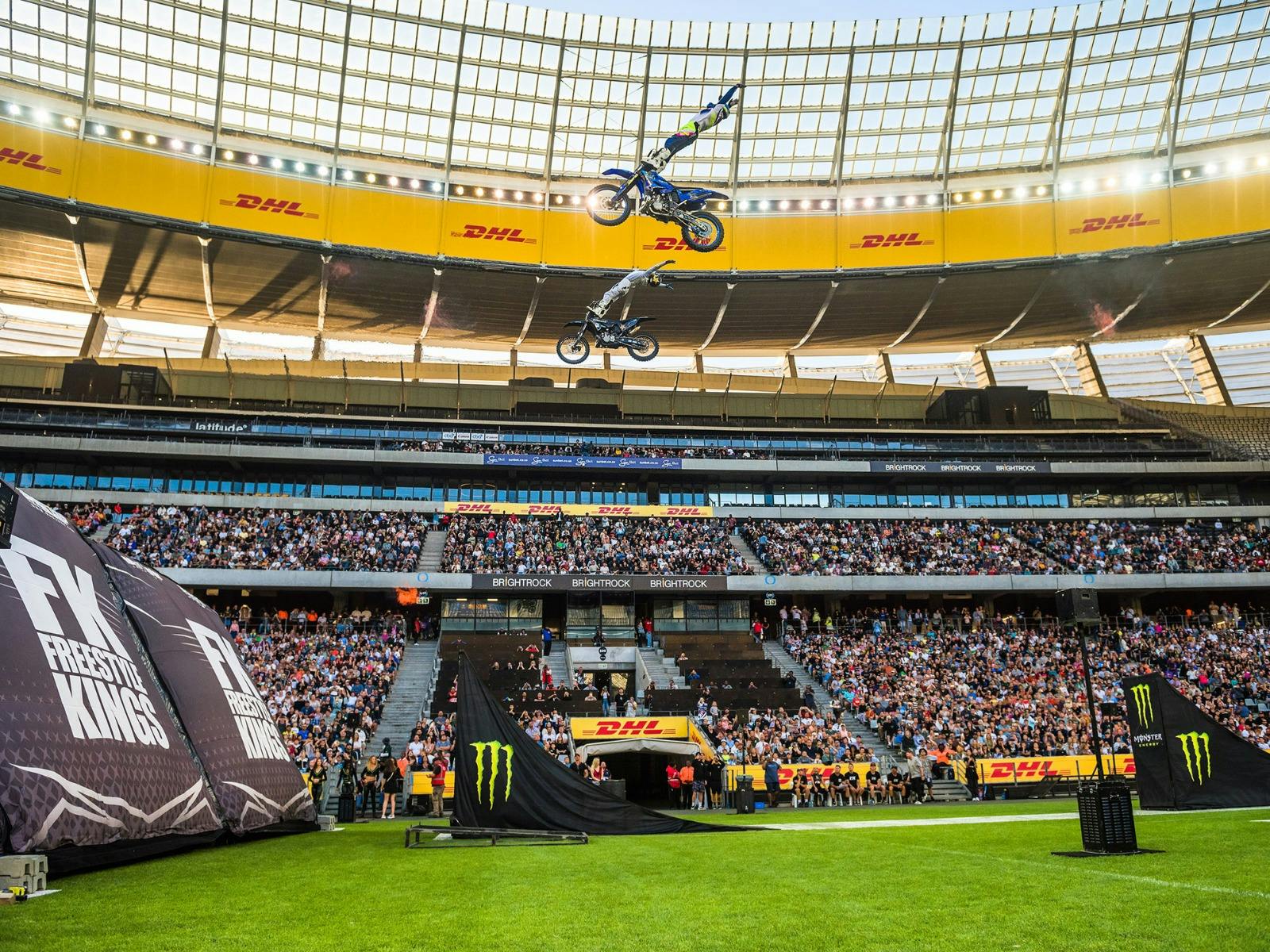 Rider doing an air trick.